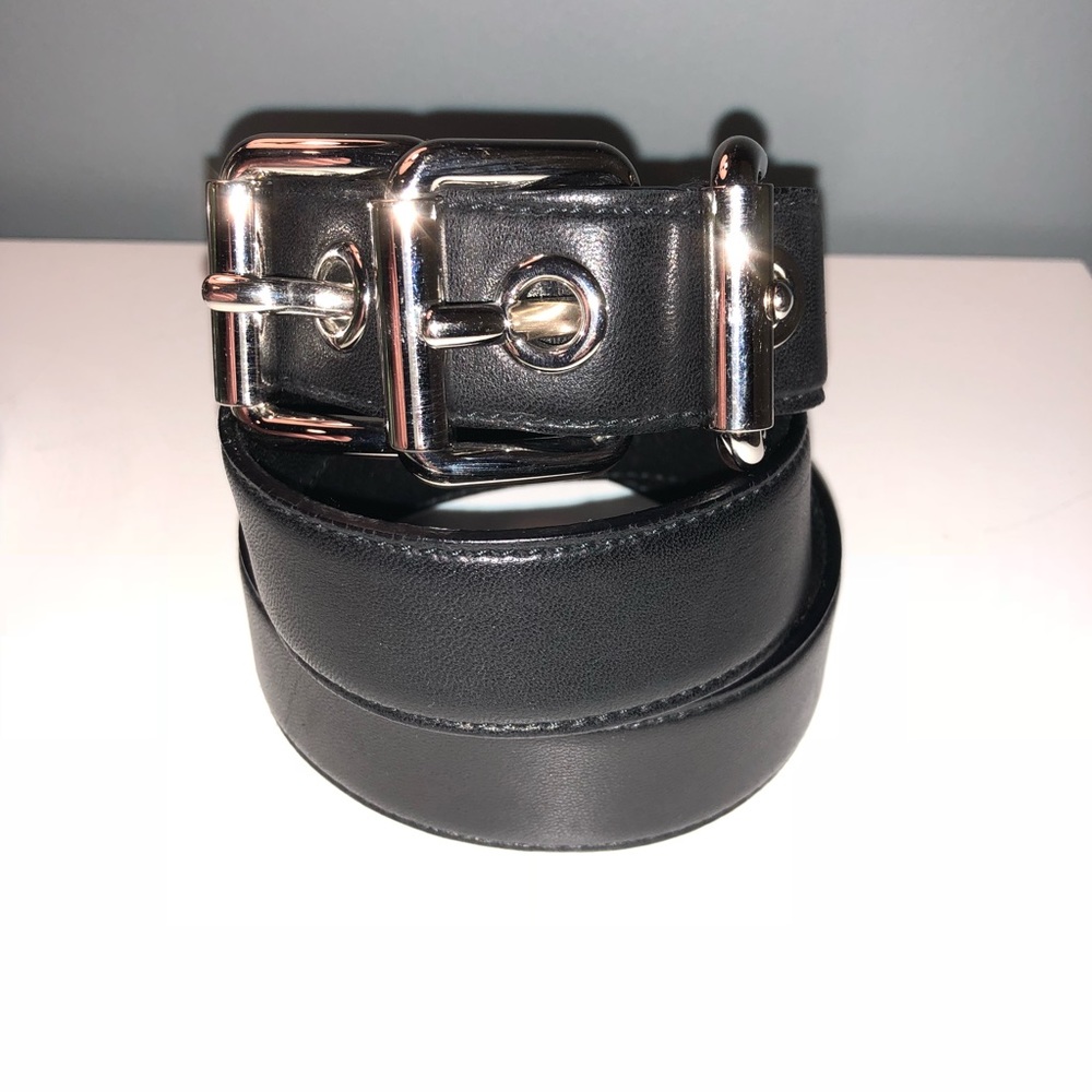 Miu Miu Black 3 buckle belt